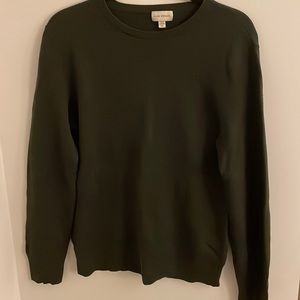 100% Wool Club Monaco Green Sweater - Size Small/Medium